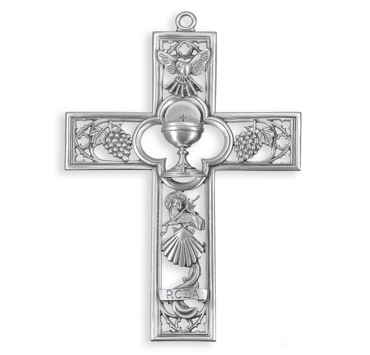Cross Pewter RCIA Cathedral Touch