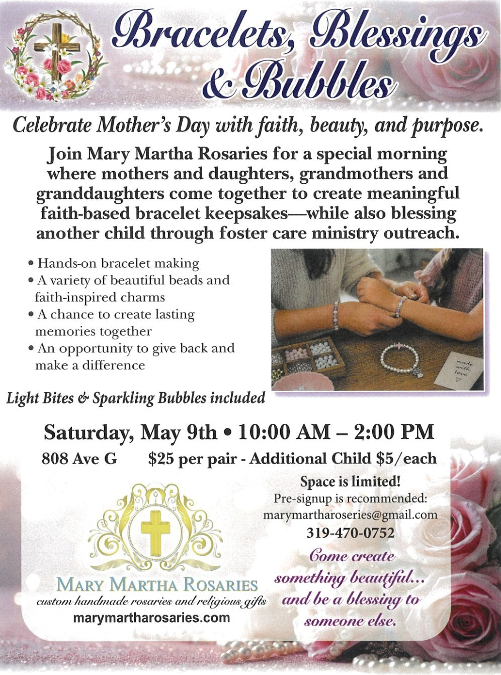 Join Mary Martha Rosaries to Celebrate Mother’s Day with Faith, Beauty, and Purpose