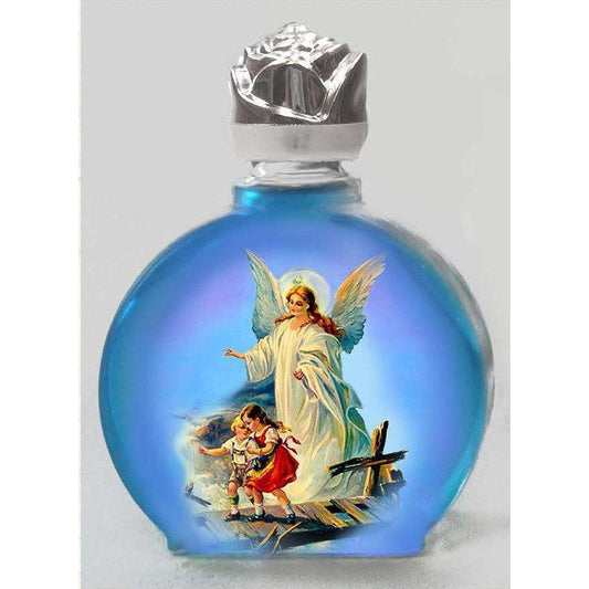 Guardian Angel Stained Glass Holy Water Bottle