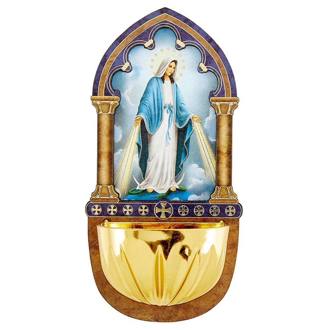 Holy Water Font - Our Lady of Grace Wood