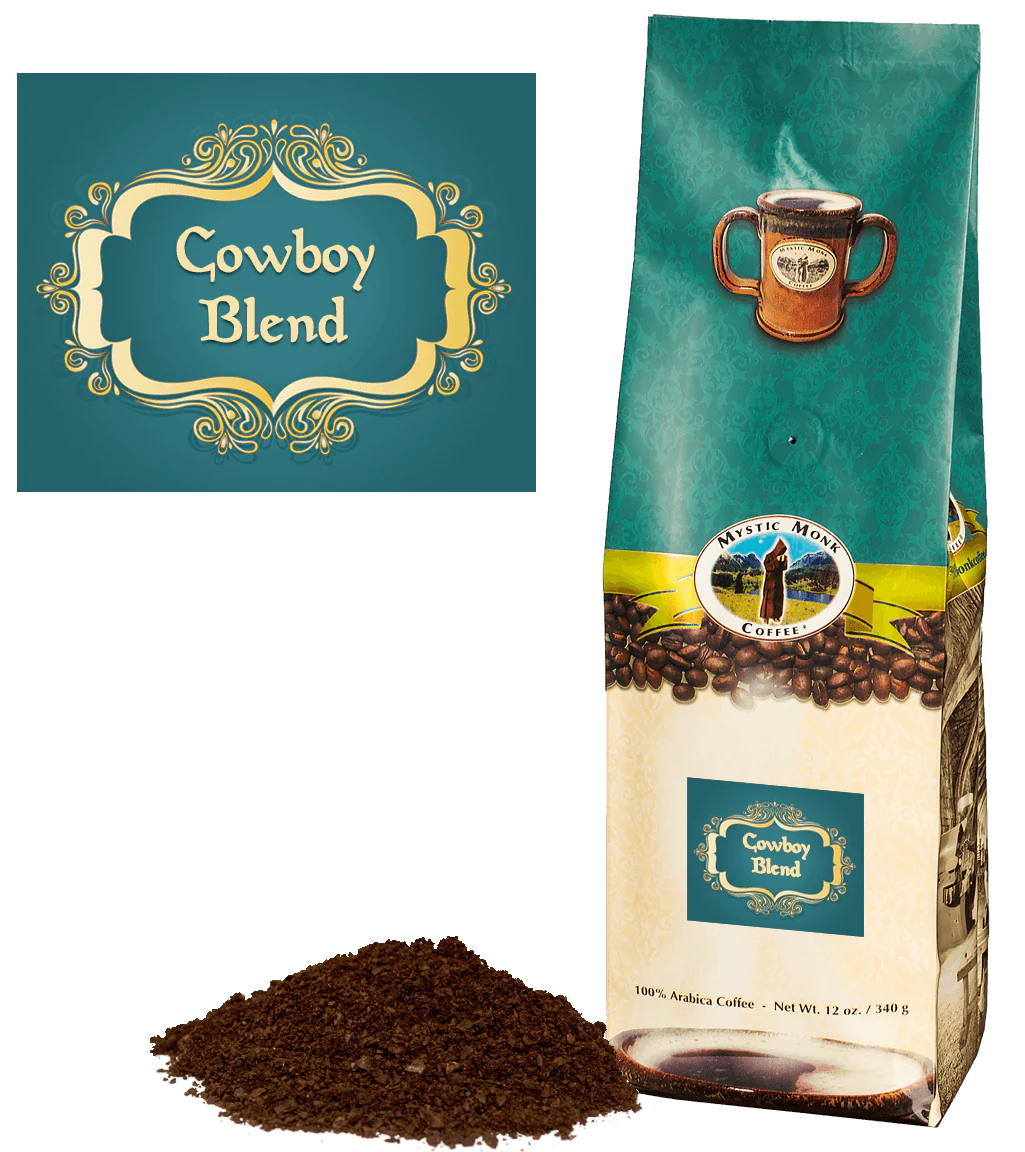 Mystic Monk Coffee - Cowboy Blend Whole Bean