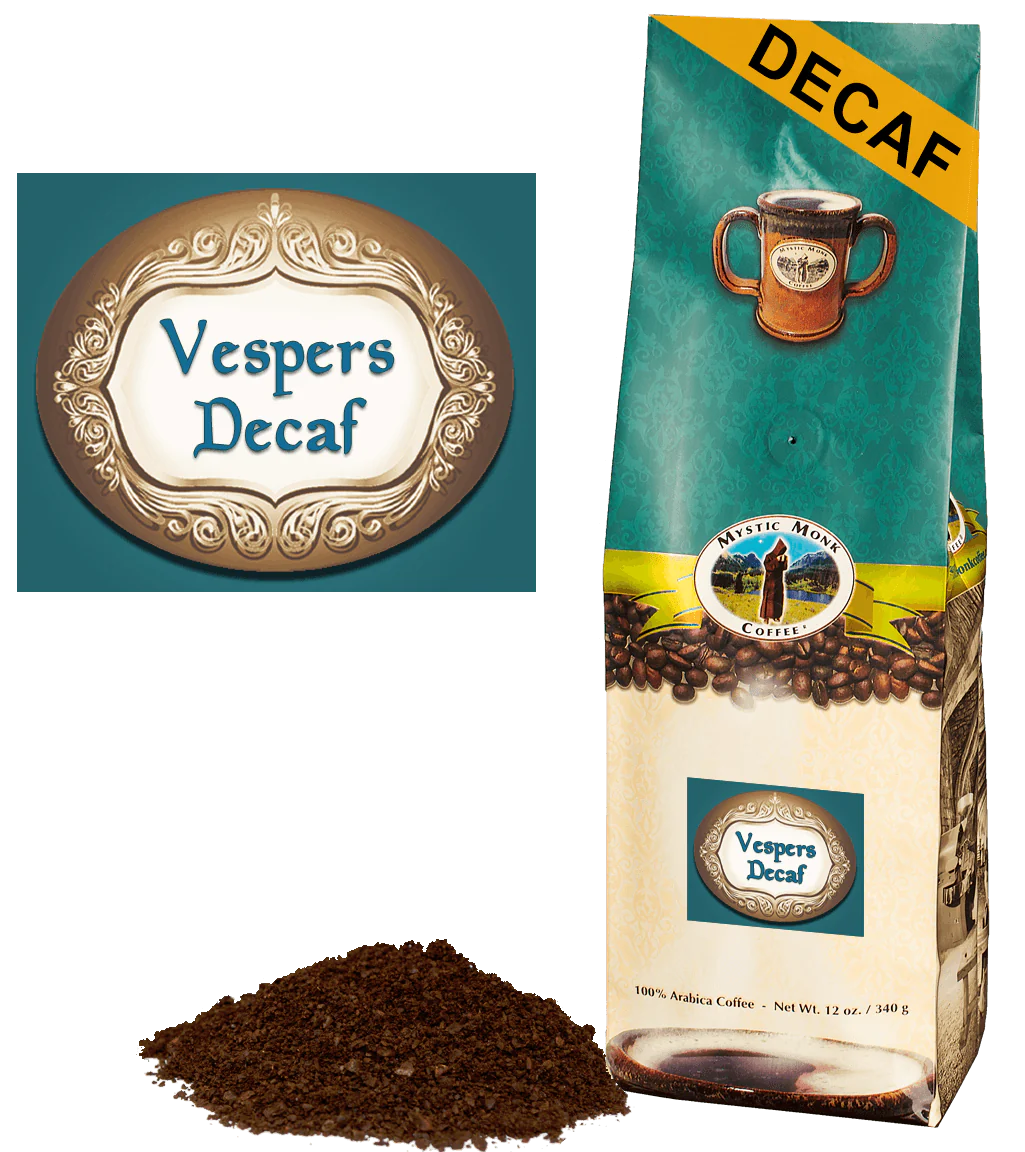 Mystic Monk Coffee - Vespers Decaf Whole Bean