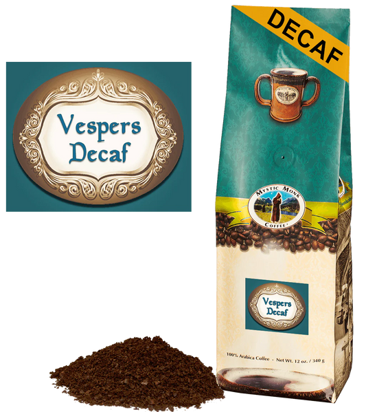 Mystic Monk Coffee - Vespers Decaf Whole Bean