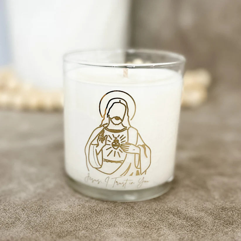 Candle - Jesus i trust in You - Divine Mercy