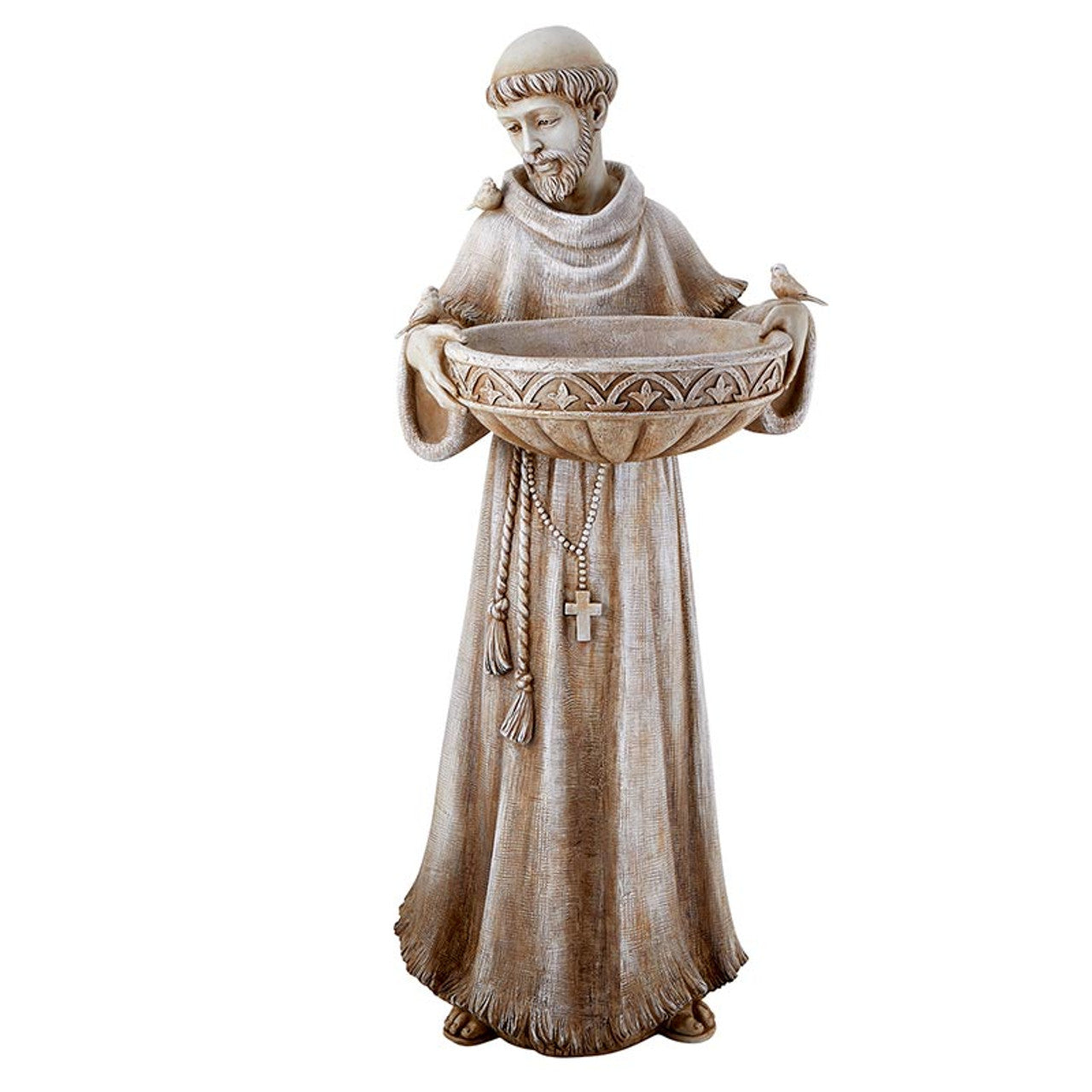 Outdoor Statuary - St Francis Bird Bath
