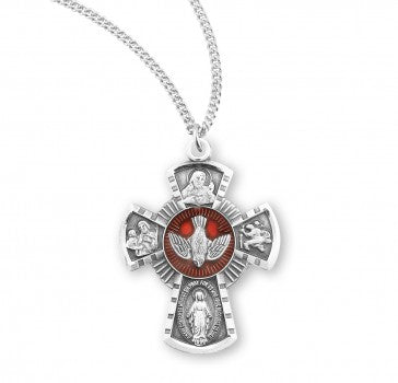4-Way w/Red Holy Spirit Necklace