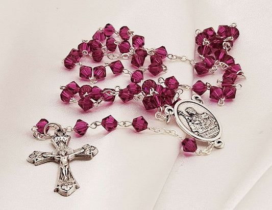 Breast Cancer Survivor Fuchsia Rosary