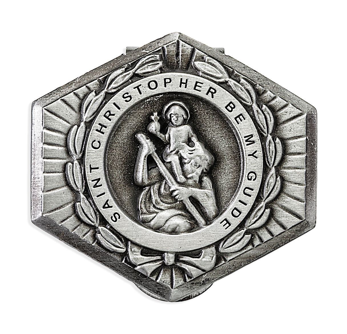 St Christopher Hexagon-Shaped Auto Visor