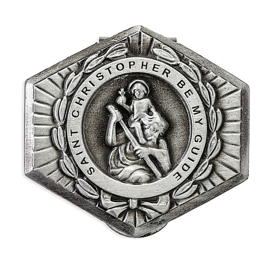 St Christopher Hexagon-Shaped Auto Visor